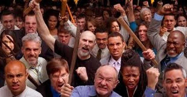 angry mob