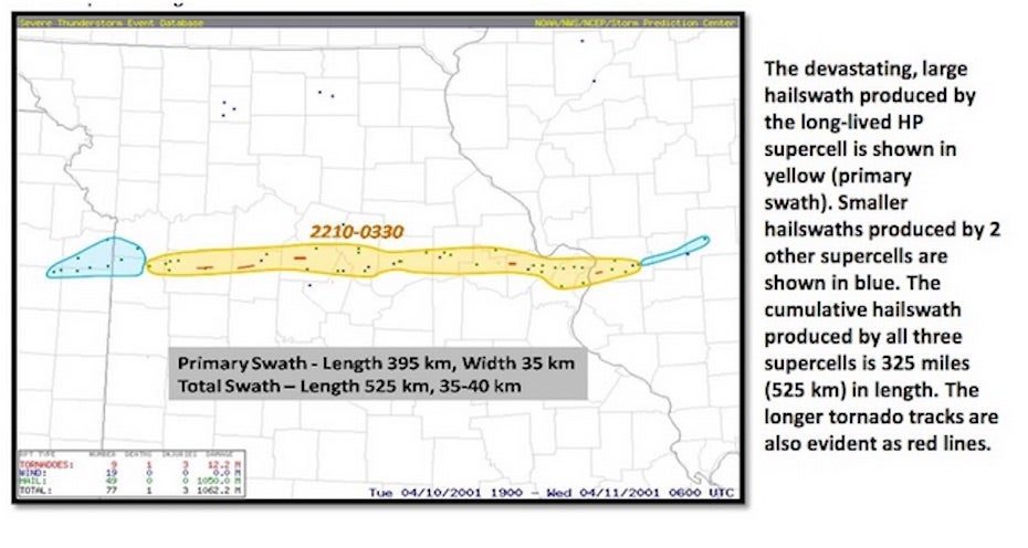 Click to enlarge hail map