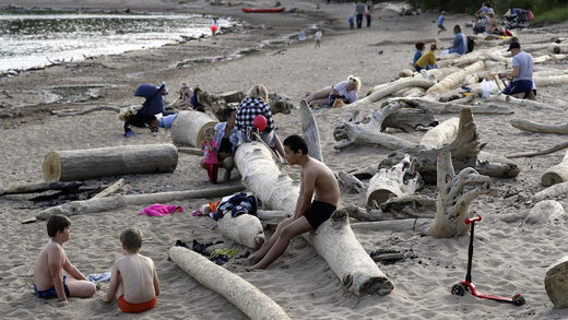 Record warm weather in Novosibirsk