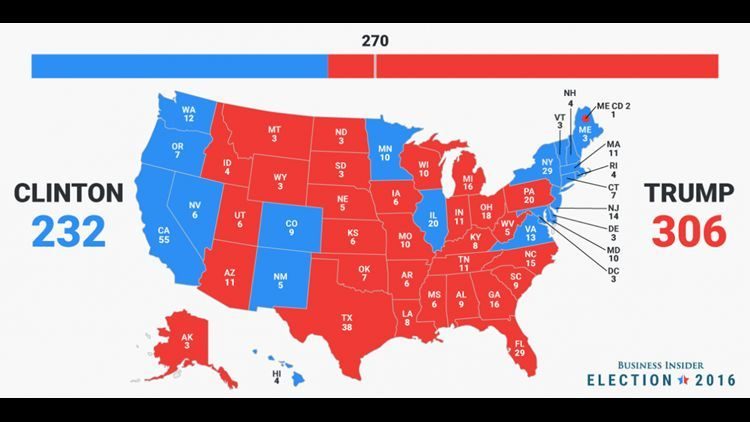 election 2016 map