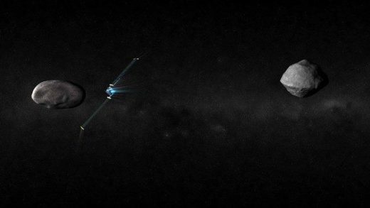 Click to enlarge NASA's DART spacecraft is scheduled to launch in 2021 on a mission to visit the binary asteroid Didymos