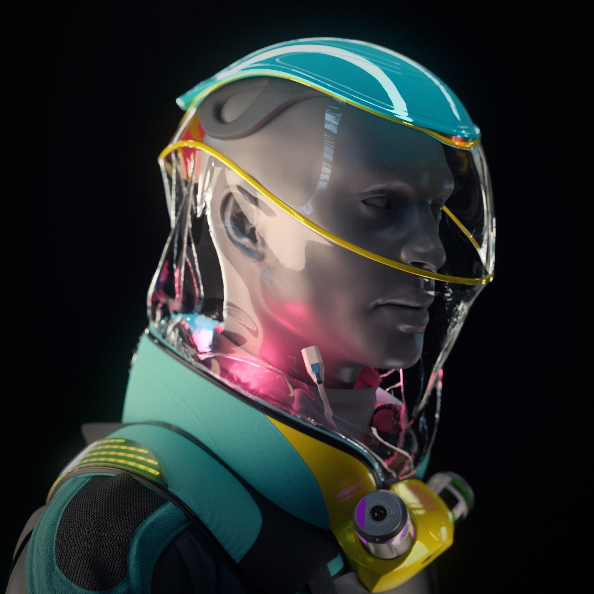 bubble suit head