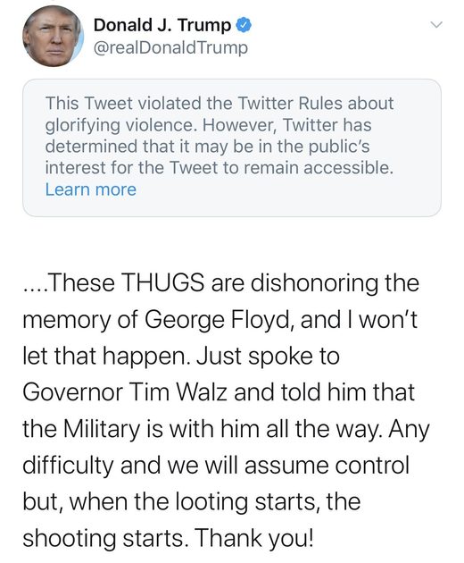 trump tweet censored