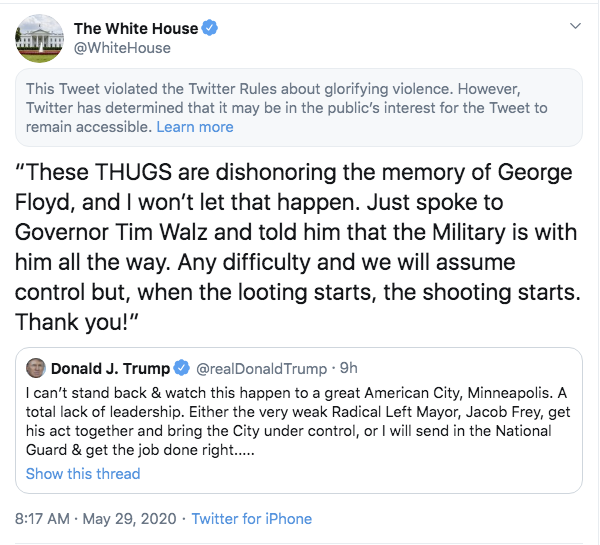 trump tweet blocked