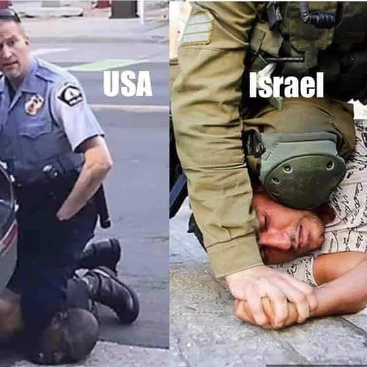Click to enlarge police tactics, George Floyd, Palestinian