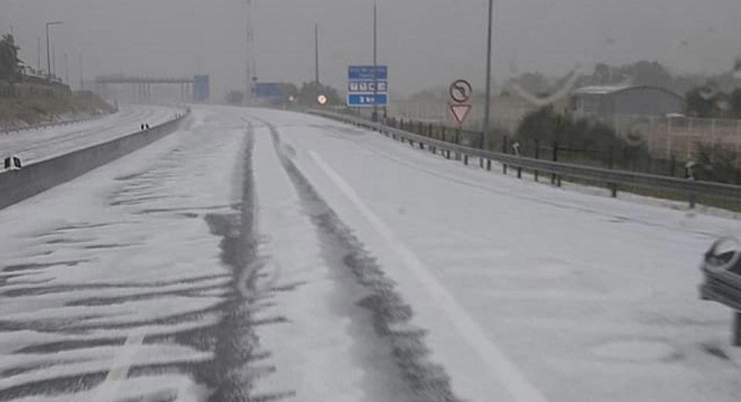 hailstones pummel northern Portugal