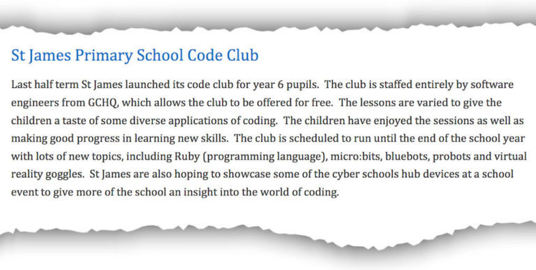 Click to enlarge UK spy children schools cyber