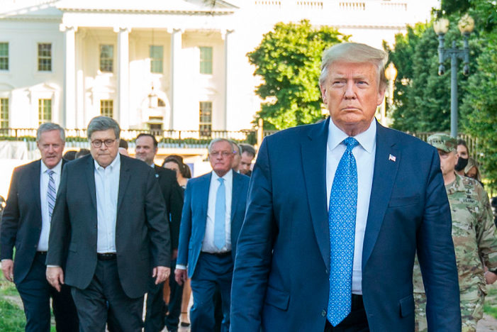 Click to enlarge Trump, Barr, group