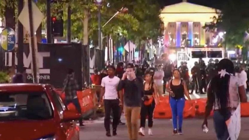 rioters didn't spare Raleigh, North Carolina