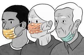 elderly with mask