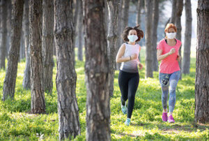 running with mask