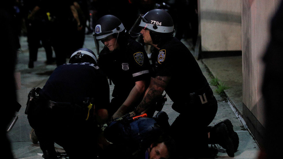NYPD protester violence
