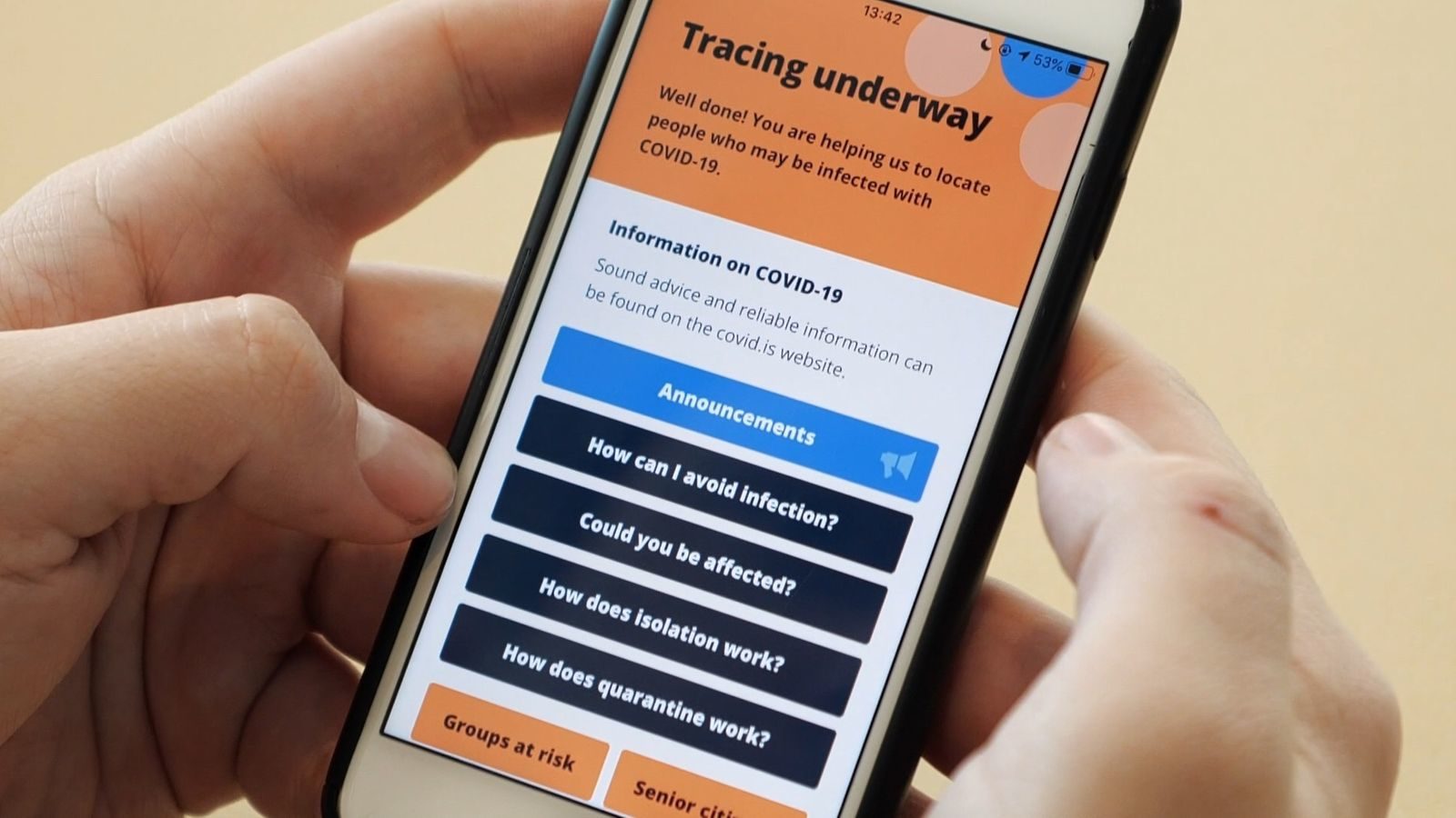 contact tracing app