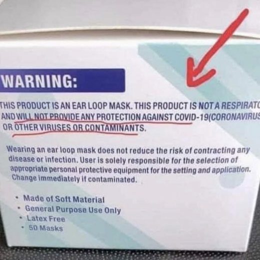 mask warning