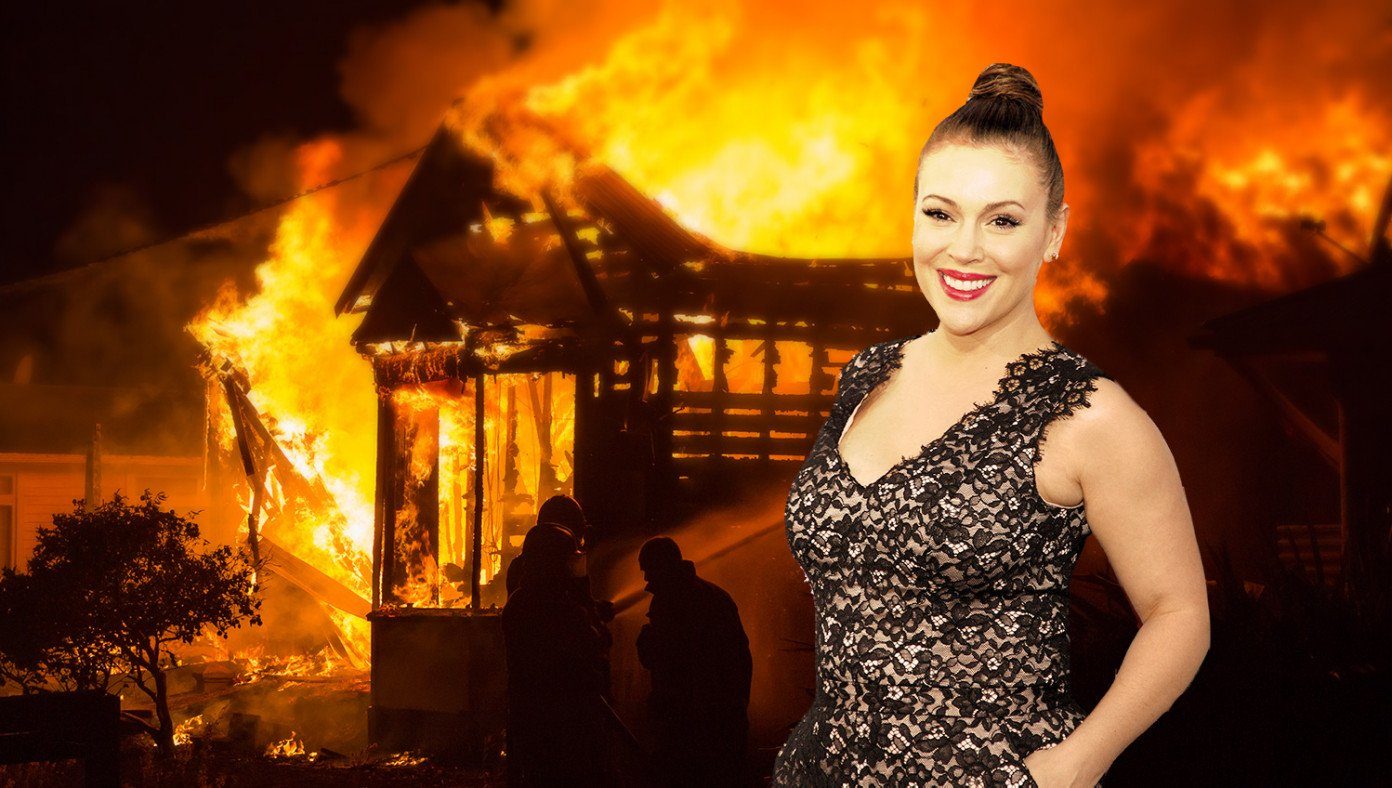house on fire