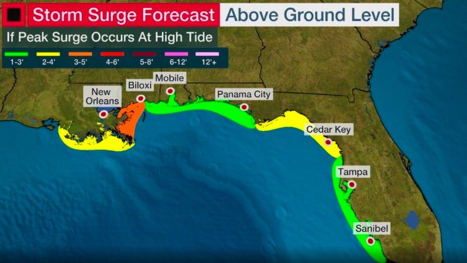 storm surge gulf coast cristobal