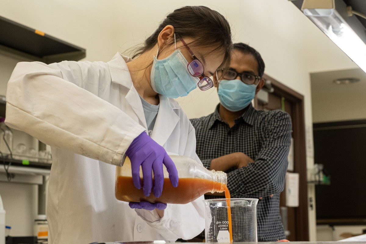 Researchers in Lab