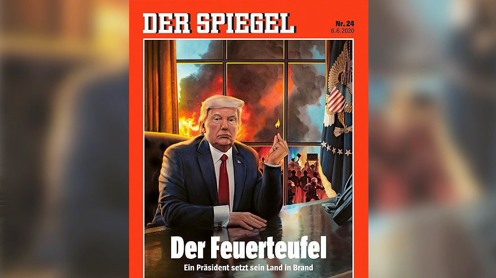 Click to enlarge Der Spiegel, Trump
