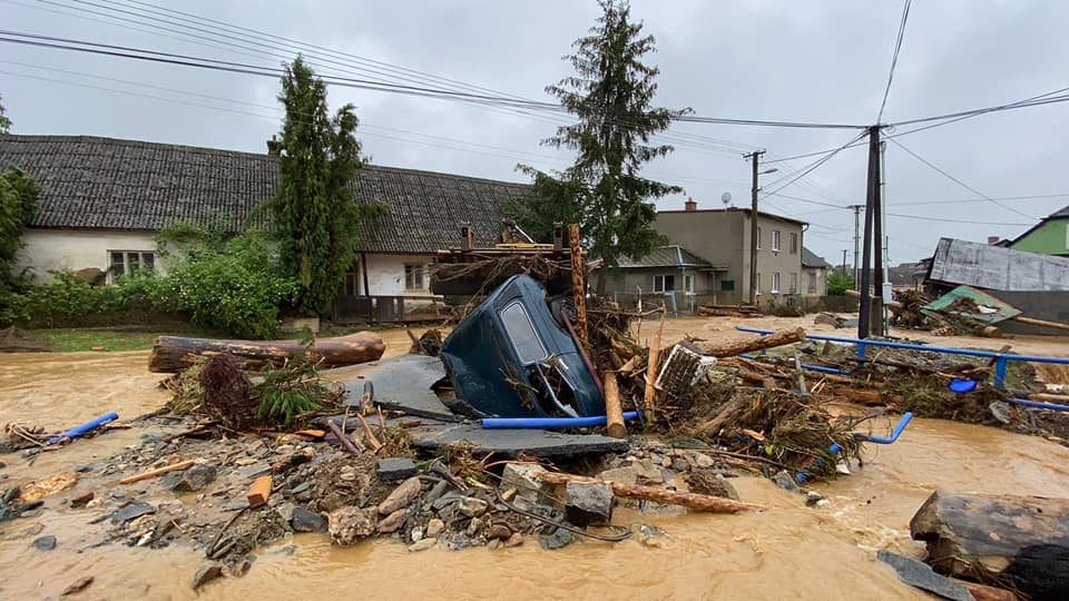 Damage in Olomouc district, Czech Republic after flash floods 07 to 08 June 2020.