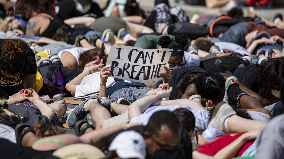 Click to enlarge I can't breathe, George Floyd protests