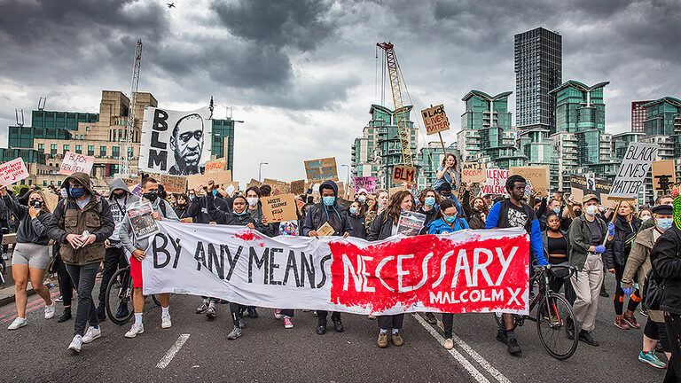 Click to enlarge BLM protest london