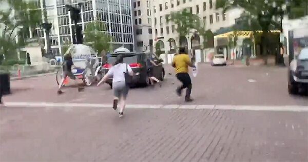 Driver hits BLM protesters