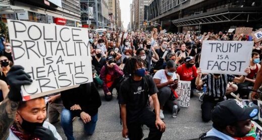 BLM Trump protest fascism