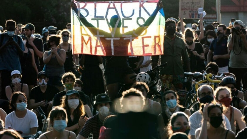 Black lives matter protest