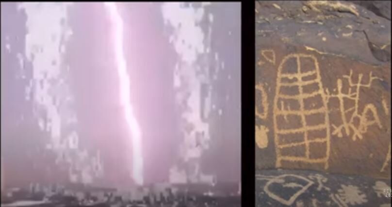Plasma petroglyphs