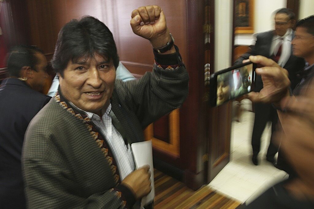 Click to enlarge Evo Morales