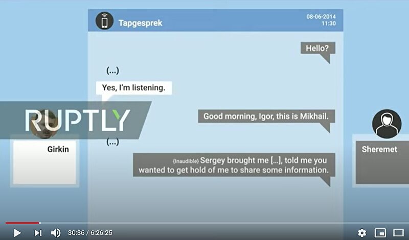 MH17 tape transcript Ukraine