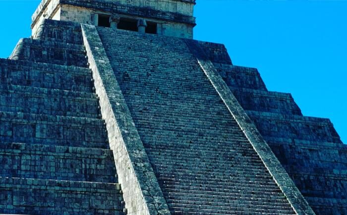 Click to enlarge Mayan temple