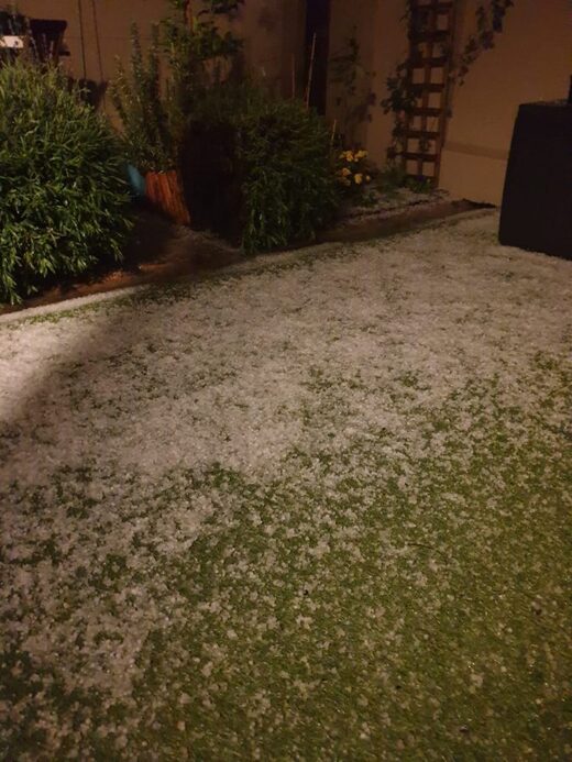 Click to enlarge Hail in Cape Town