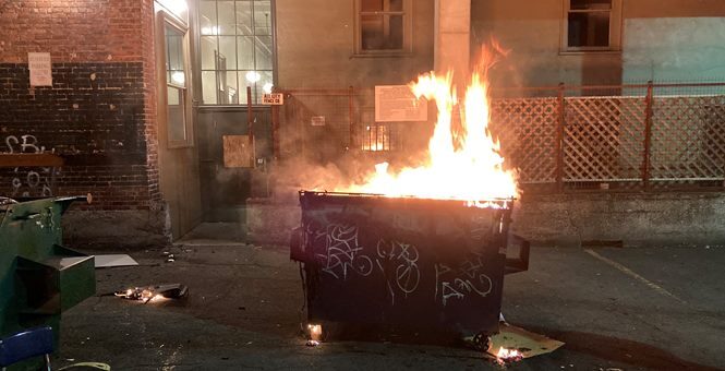 Chaz dumpster fire seattle autonomous