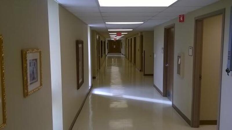 Click to enlarge hospital hallway