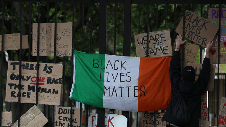 Click to enlarge black lives matter flag