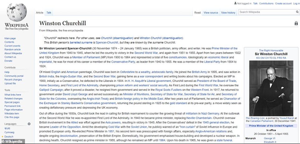 Click to enlarge wikipedia entry churchill june 2020