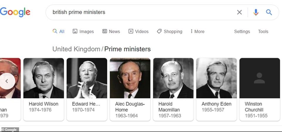 google search british prime ministers June 2020