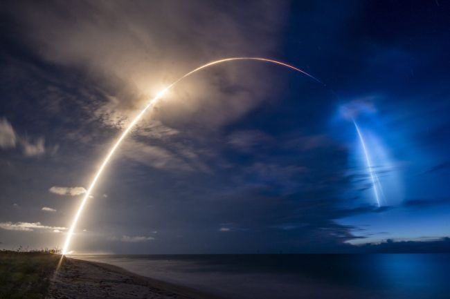 Click to enlarge rocket launch arc
