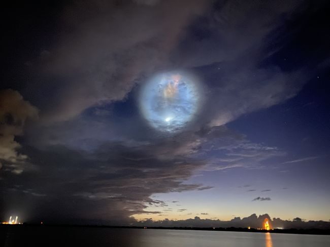 Click to enlarge SpaceX Starlink 9 launch