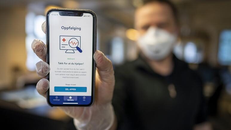 Click to enlarge Norway's contact tracing app