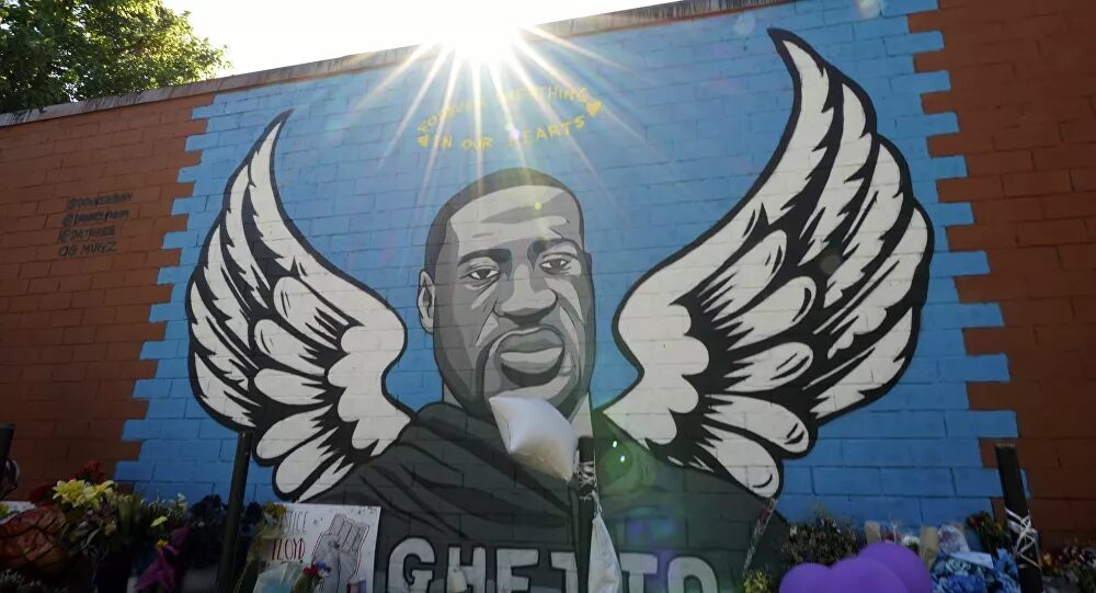 Click to enlarge george floyd mural saint blm