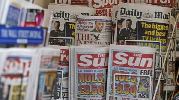 Click to enlarge Newspapers in London