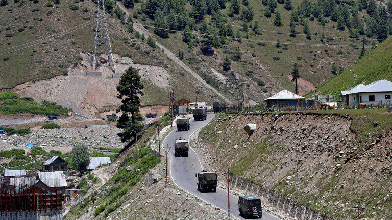 Indian army convoy
