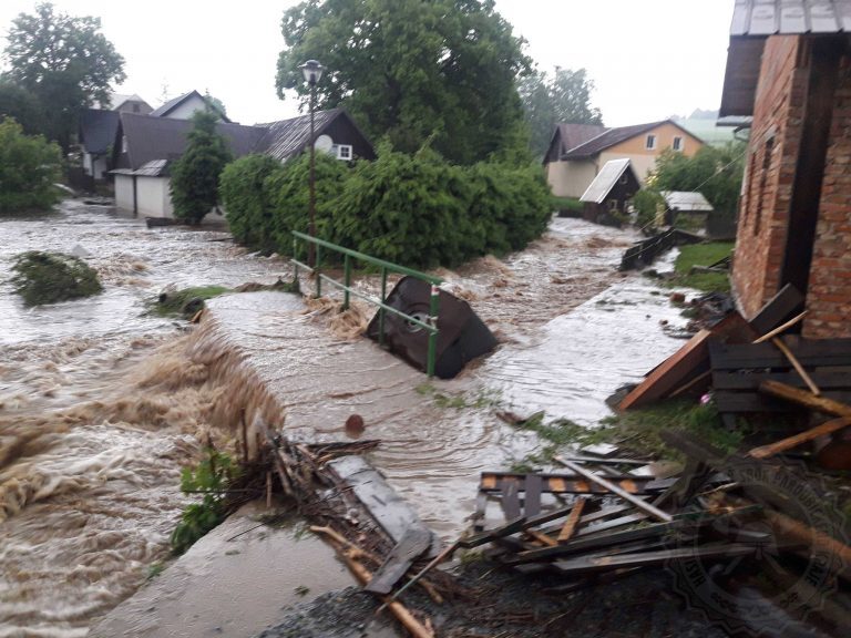 Floods in Pardubice, Czech Republic, 13 to 14 June 2020.