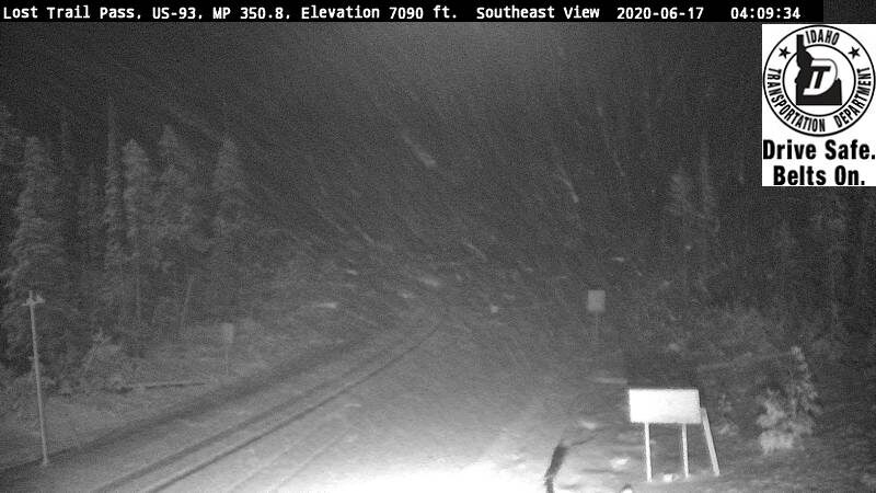 Click to enlarge Dumping on Lost Trail Pass this morning.