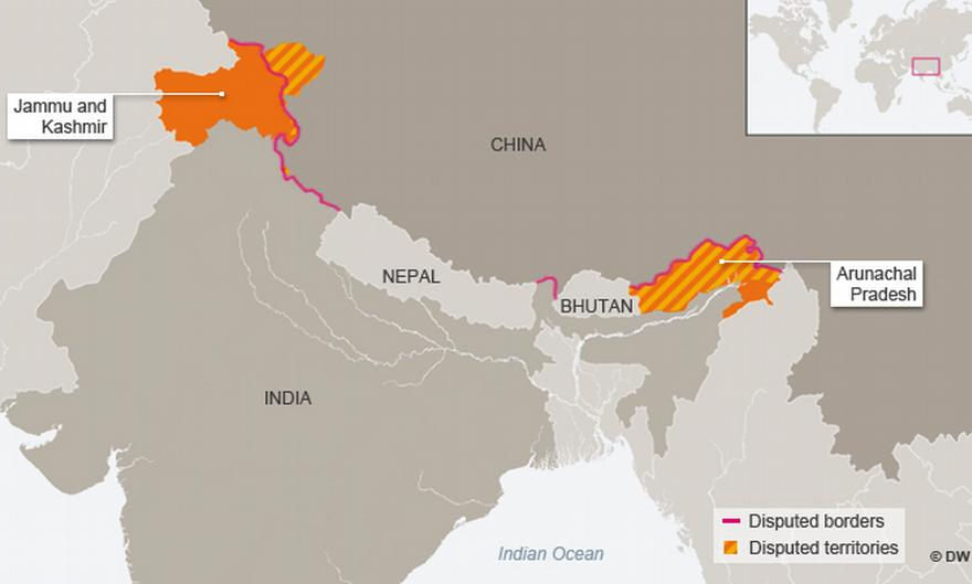 India border disputes China pakistan