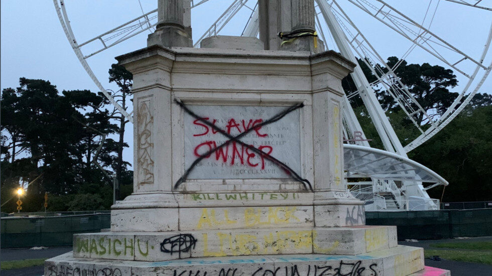 Statue of Francis Scott Key defaced