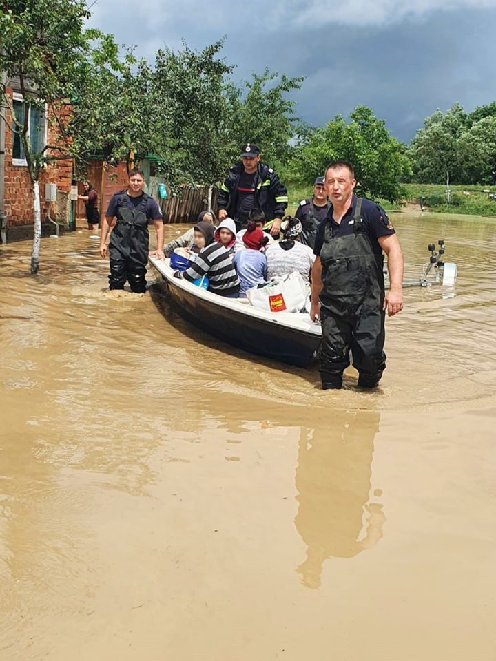 Flood rescues and evacuations in Romania, June 2020.