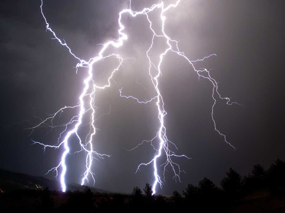 Lightning rips through the night sky above Boulder, Colorado, in this file photo. New world records for lightning length and duration have been confirmed, the World Meteorological Organization said on June 25, 2020.